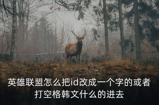英雄联盟手游国服id怎么修改，国服怎么改名字啊