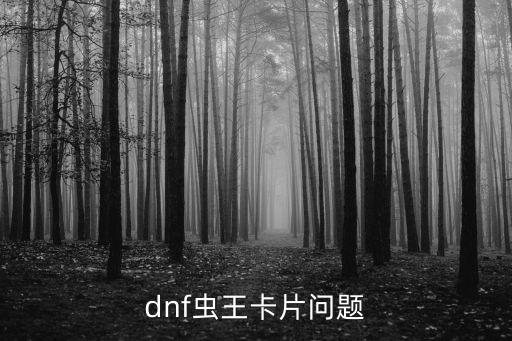 dnf魂虫王卡片什么属性，dnf虫王卡片问题