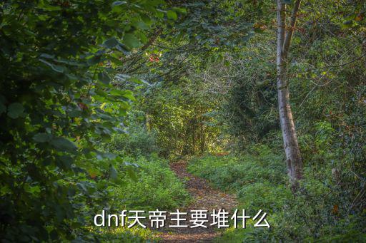 dnf天帝需要堆什么属性，dnf8天帝堆什么属强好