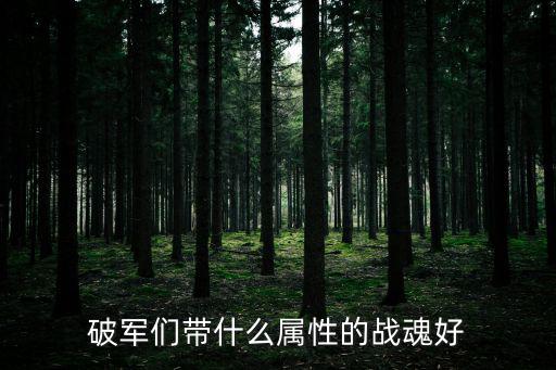 破军们带什么属性的战魂好