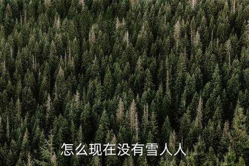 怎么现在没有雪人人