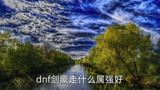 dnf剑豪走什么属性强化，dnf剑豪走什么属强好