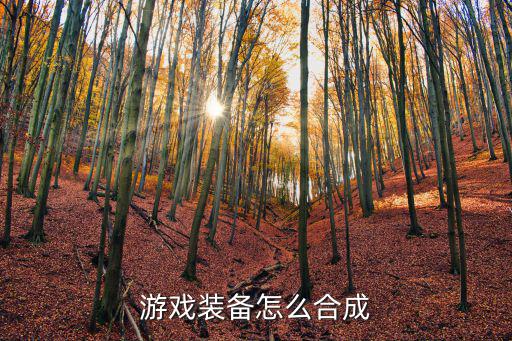 游戏装备怎么合成
