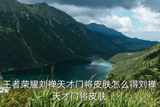 王者荣耀刘禅天才门将皮肤怎么得刘禅天才门将皮肤