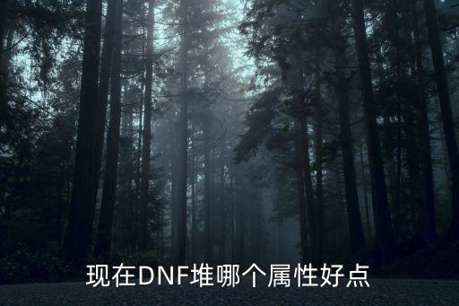 现在DNF堆哪个属性好点