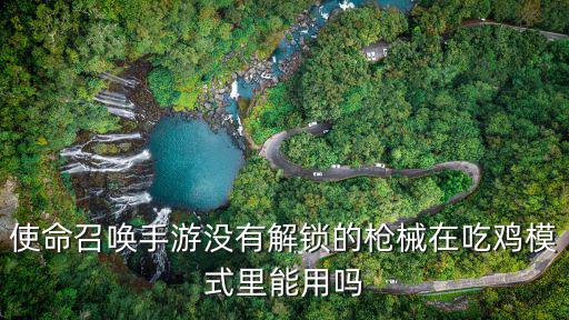 使命召唤手游没有解锁的枪械在吃鸡模式里能用吗