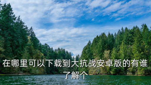 怎么下载二战手游版本，求大手教我骑马于砍杀二战怎么下载