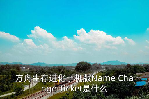 方舟生存进化手机版Name Change Ticket是什么