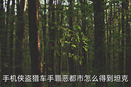 手机侠盗猎车手罪恶都市怎么得到坦克