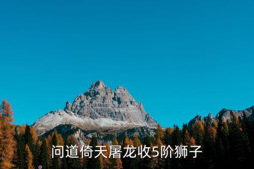 问道手游狮子怎么得到，问道落雪缤纷一个黑熊御灵多少钱不要飞升的白熊和六速狮子呢