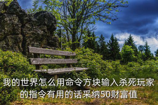 我的世界怎么用命令方块输入杀死玩家的指令有用的话采纳50财富值