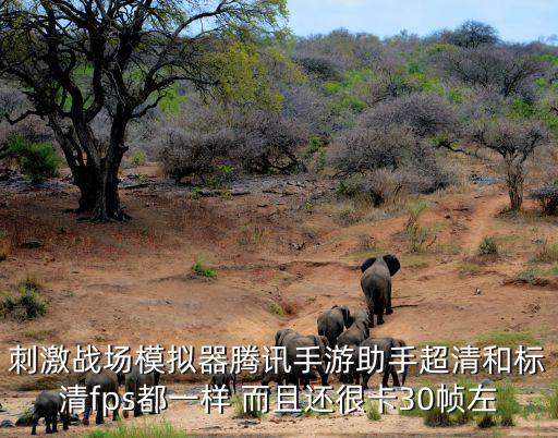 刺激战场模拟器腾讯手游助手超清和标清fps都一样 而且还很卡30帧左