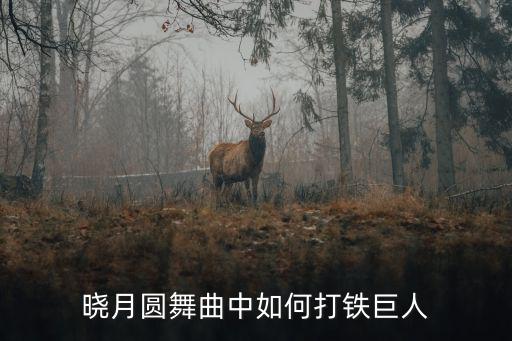 晓月圆舞曲中如何打铁巨人