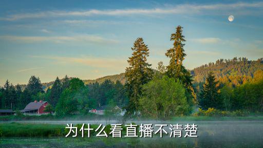 为什么看直播不清楚