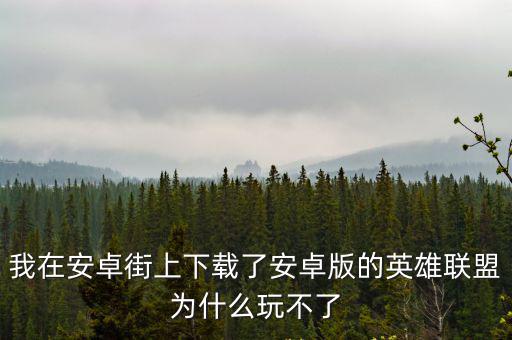 安卓下载lol手游后怎么办，各位大哥行行好吧我的手机游戏下载完成了可是接下来怎么办