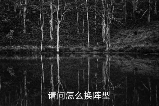 请问怎么换阵型