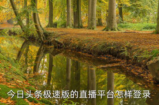 今日头条极速版的直播平台怎样登录