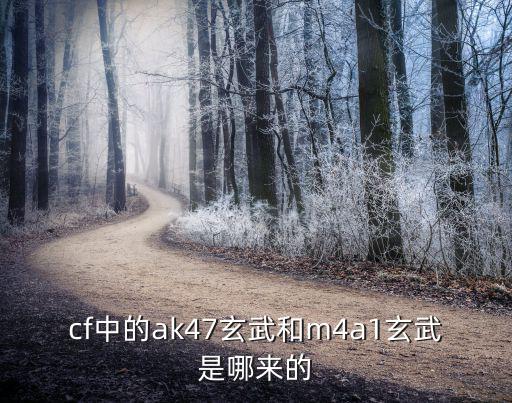 cf手游m4a1玄武怎么出，cf中的ak47玄武和m4a1玄武是哪来的