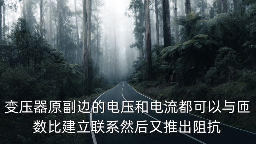 变压器原副边的电压和电流都可以与匝数比建立联系然后又推出阻抗