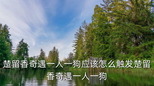 楚留香奇遇一人一狗应该怎么触发楚留香奇遇一人一狗