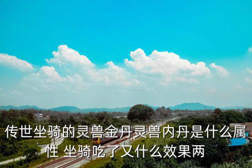 传世坐骑的灵兽金丹灵兽内丹是什么属性 坐骑吃了又什么效果两