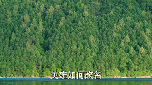 英雄如何改名