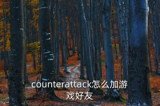 counterattack怎么加游戏好友