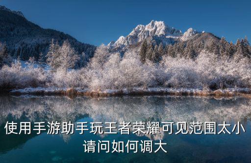 使用手游助手玩王者荣耀可见范围太小请问如何调大