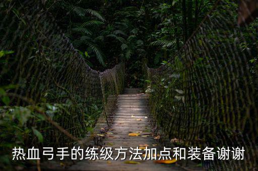 热血弓手的练级方法加点和装备谢谢