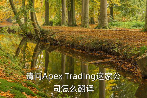 请问Apex Trading这家公司怎么翻译