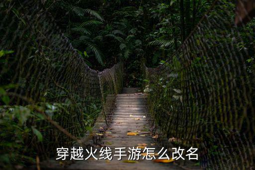 cf手游怎么改特别的名字，在CF手游中如何改名字