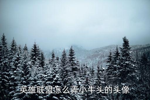 英雄联盟怎么弄小牛头的头像