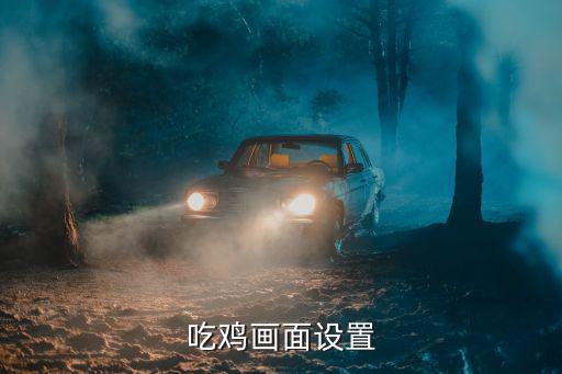 吃鸡画面设置