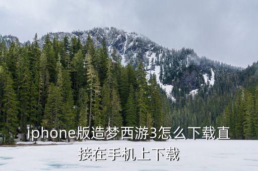 造梦西游3手游版怎么下载教程，怎样才能下载造梦西游3