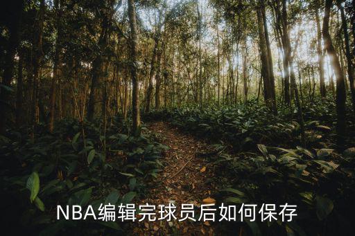 2k21手游球员编辑好怎么保存，nba2k13怎么把编辑的球员保存