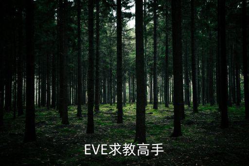 EVE求教高手