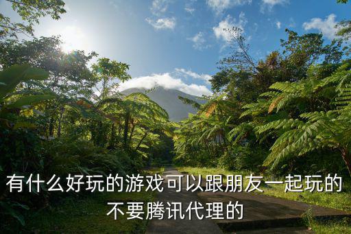 有什么好玩的游戏可以跟朋友一起玩的不要腾讯代理的