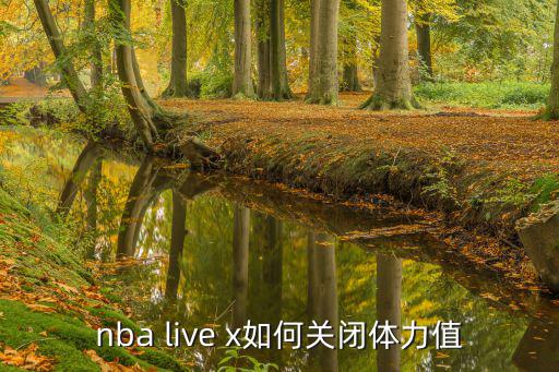 nba live x如何关闭体力值