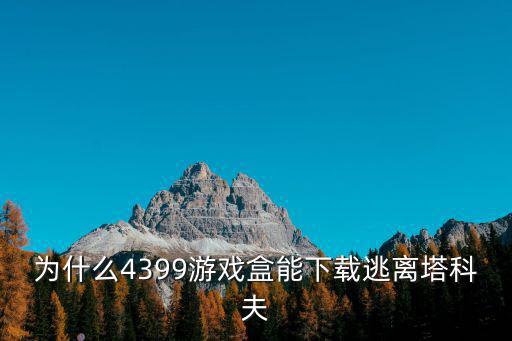 为什么4399游戏盒能下载逃离塔科夫