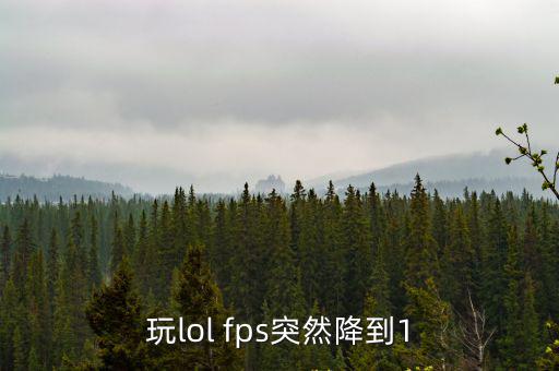 玩lol fps突然降到1