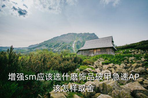增强sm应该选什麽饰品破甲急速AP该怎样取舍