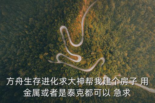 方舟生存进化手游版怎么做鲲龙房，方舟生存进化求大神帮我建个房子 用金属或者是泰克都可以 急求