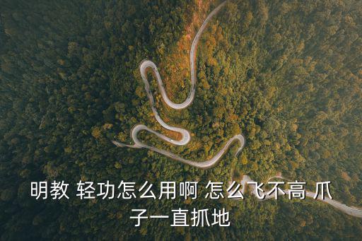 明教 轻功怎么用啊 怎么飞不高 爪子一直抓地