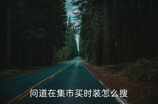 问道在集市买时装怎么搜