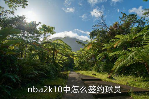 nba2k21手游怎么签约，nba2k10中怎么签约球员