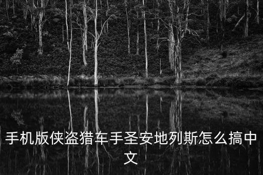 手机版侠盗猎车手圣安地列斯怎么搞中文