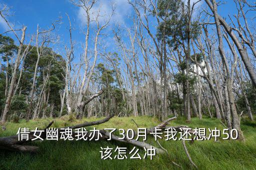 倩女幽魂我办了30月卡我还想冲50该怎么冲