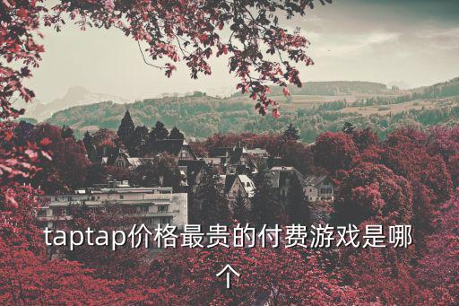 taptap价格最贵的付费游戏是哪个