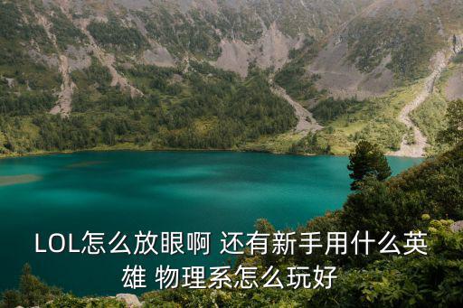 LOL怎么放眼啊 还有新手用什么英雄 物理系怎么玩好