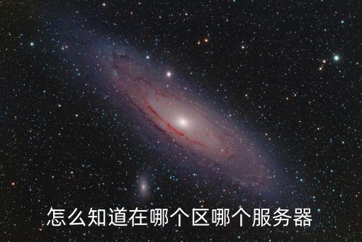 怎么知道在哪个区哪个服务器